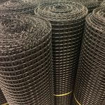 black plastic field fence