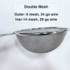strainer 6 inch double layer
