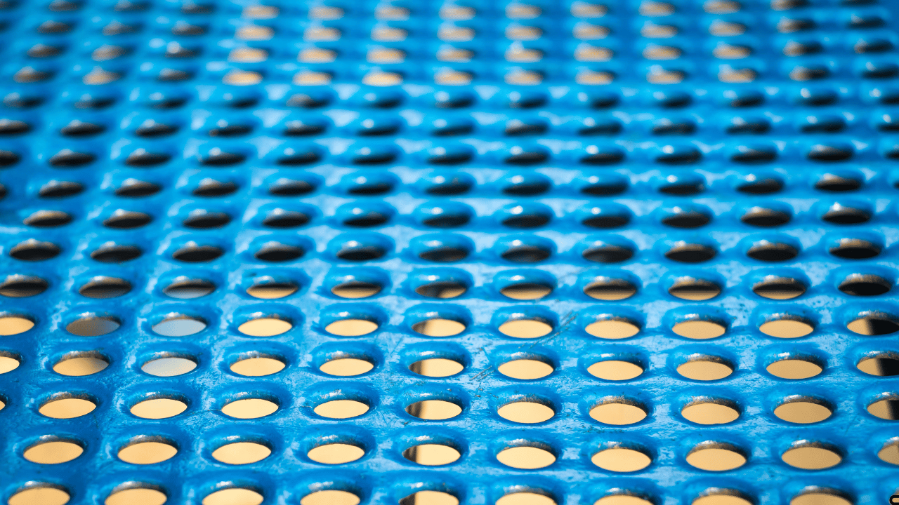 Punched sheet and perforated sheet